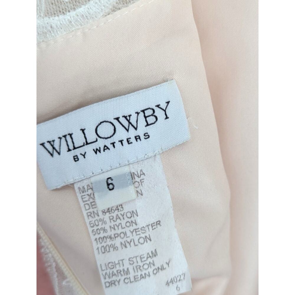 Willowby by Watters Reagan Gown Tulle Lace Wedding Dress Size 6 - Picture 5 of 5